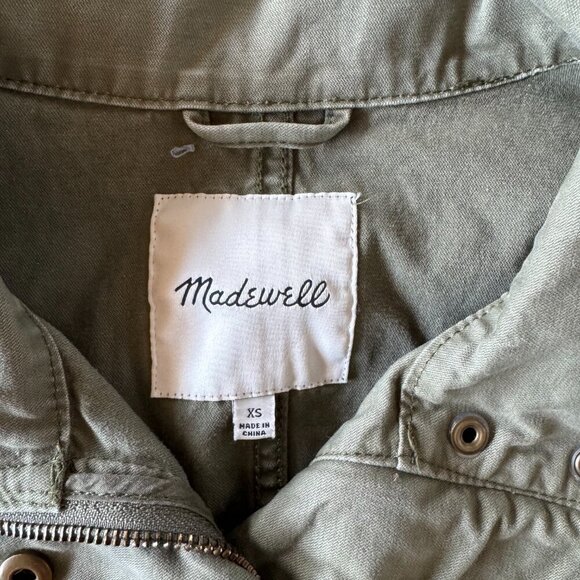 Madewell women's military Passage jacket in olive green size XS - Picture 3 of 7